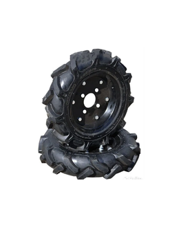 Колеса к мотоблоку 4.00-10 ВАРЯГ, Елочка , диск 4 отверстия, комплект колес 2 шт