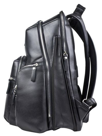 Кожаный рюкзак Bertario Premium black (арт. 3102-51)