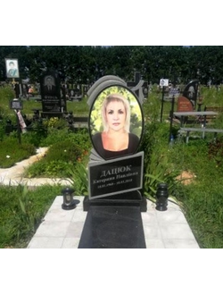 Овальный памятник на могилу дочери