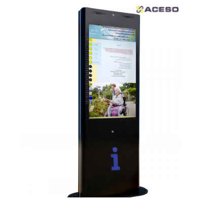 Терминал информационный «Tactile-VERT-1(43)V», тактильно-сенсорный, со стандартным ПО, с интегрирова