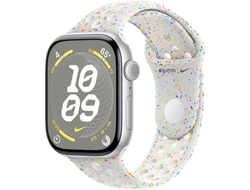 Apple Watch Series 10 42mm Silver Aluminium Case with Pure Platinum Nike Sport Band M/L