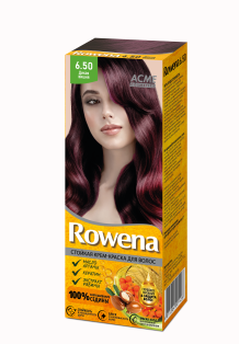 ROWENA Стойкая Крем-Краска для волос (с аммиаком) тон 6.50  Дикая Вишня