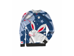 Свитшот 3D с полной запечаткой год Кролика №12
