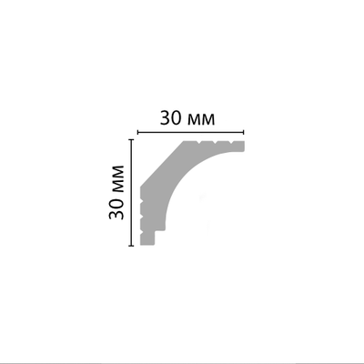 Плинтус потолочный гладкий DECOMASTER D115ДМ (30*30*2000мм)