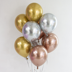 Фонтан хром 10шт (золото, серебро, розовое золото)