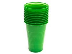 Стаканчики одноразовые зелёные 0,2 л