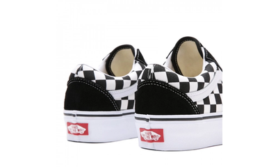 Vans Old Skool Platform Checkerboard Black