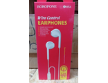 6931474735294  Наушники Borofone BM54 Maya universal earphones with microphone, white