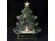 Новогодний светильник "Елочка" c LED подсветкой и поддувкой снега, 30*22*9 см