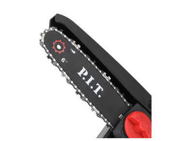 Пила цепная аккум. мини P.I.T. PKE20H-150A SOLO (20В, шина 6"/150мм, 3100об/мин, ск. цепи 6,5 м/с)