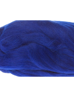 Шерсть для валяния, лента гребенная, Камтекс, полутонкая, василек (019), 50г