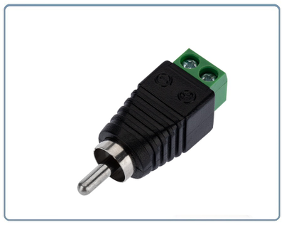 Разъем штекер RCA с клеммной колодкой  (папа)