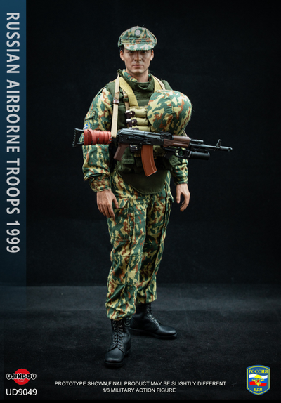 Российский десантник ВДВ в Югославии 1999 г - Коллекционная ФИГУРА 1/6 Russian Airborne Troops 1999 (UD9049) - UJINDOU