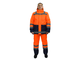 Костюм мужской рабочий &quot;Статус&quot; зимний куртка,п/к тк. Оксфорд оранжевый с т-синим и СОП