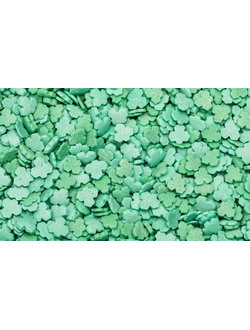 Посыпка кондитерская "Лист клевера мятно-зеленый", 75 гр