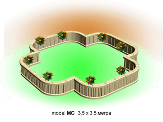 Model MC 3,5 х 3,5 метра