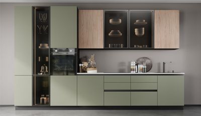 Модульная кухня Авеню Дуб каселла натуральный лайт хаки