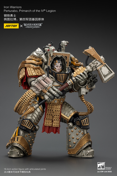 Пертурабо, примарх Железных Воинов (Warhammer Horus Heresy) - КОЛЛЕКЦИОННАЯ ФИГУРКА 1/18 Iron Warriors Perturabo, Primarch of the IVth Legion (JT01819) - JOYTOY