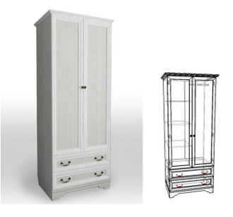 Шкаф 2-створчатый Классика