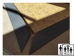 Помост для художественной гимнастики 13.7х13.7 м, осб 9+9, наложение листов DNN