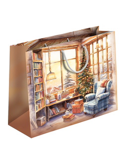 Пакет подарочный "Уютный дом", 30х40х12