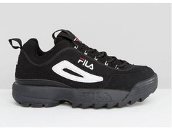 Fila Disruptor 2 Черные с белым, кожа