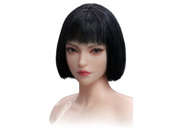 Женская голова (скульпт) со стрижкой каре и подвижными глазами - 1/6 scale Asian Female Head Sculpt with Movable Eyes (YMT106G) - YMTOYS
