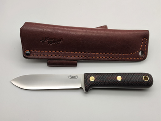 Нож Кефарт сталь N690 черно-красная микарта