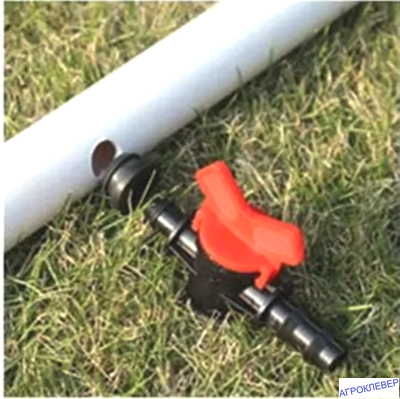 Кран стартовый для трубки с уплотнителем 12мм х 16мм