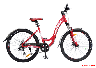 Велосипед VARMA KIZO 790DA 27,5" красный-белый