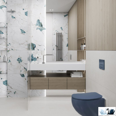 Унитаз Creavit Free FE320-11BM00E-0000 Basalt подвесной сине - серый, Steel Blue