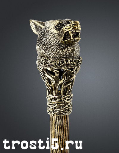 Трость Волк С ФЛЯГОЙ