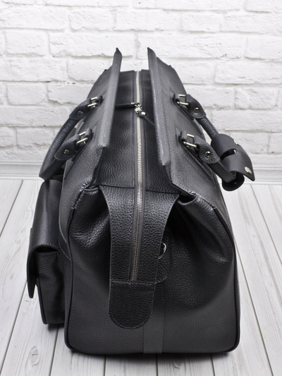 Кожаный саквояж Fabriano premium iron grey (арт. 4008-55)