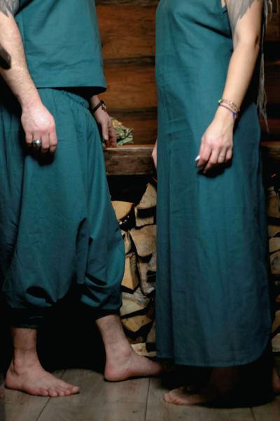 Костюм пар-мастера Дар Движения из конопли