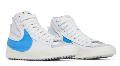 Nike Blazer Mid 77 Jumbo White Blue (Белые с синим) сбоку