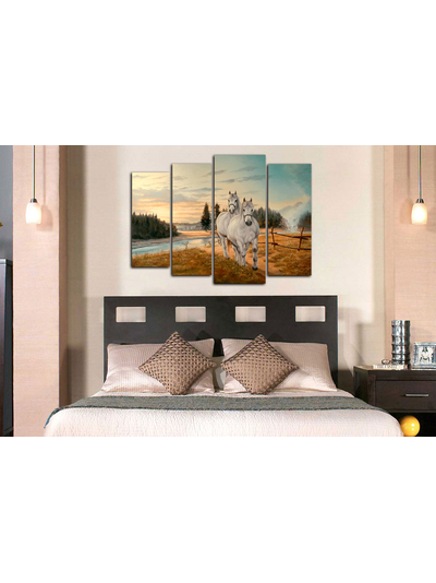 Модульная картина &quot;Странствующие лошади&quot;
