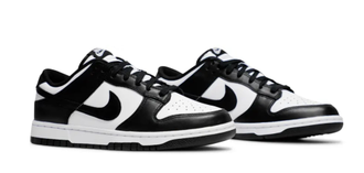Nike SB Dunk Low Panda Black White (Экокожа) сбоку