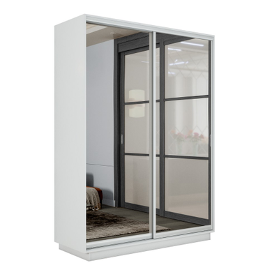 Шкаф- купе 2-Х дверный Е 1 "Экспенс" фасад зеркало 1.2/1.4/1.6 М