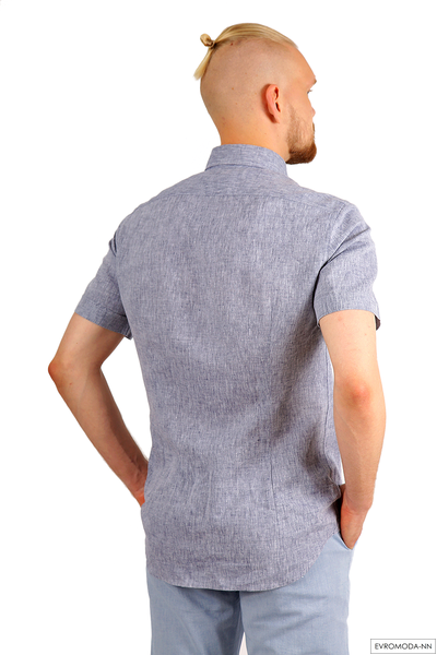 Рубашка мужская льняная Рон-STFC-785