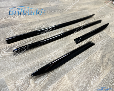 Молдинги Lexus LX 2016+ узкие черные