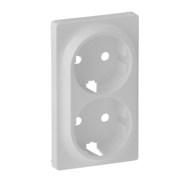 Legrand 754950, Лицевая панель для двойной розетки 2х2К+З, белая ...
