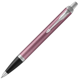 Ручка подарочная шариковая PARKER "IM Core Light Purple CT", пурпурный лак, хромированные детали, синяя, 1931634
