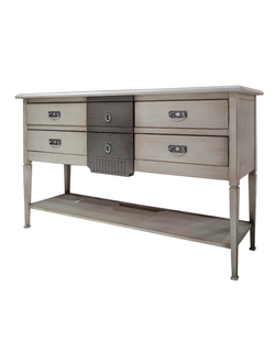 Консоль с 6 ящиками в комбинированных цветах.