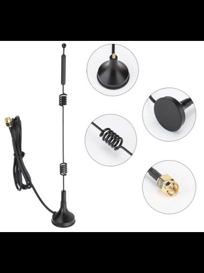 Уличная антенна WiFi (2,4/5 ГГц) с кабелем 3 метра и с магнитным основанием. (Разъём SMA Male) для систем беспроводного видеонаблюдения (усиление 11 Дб)