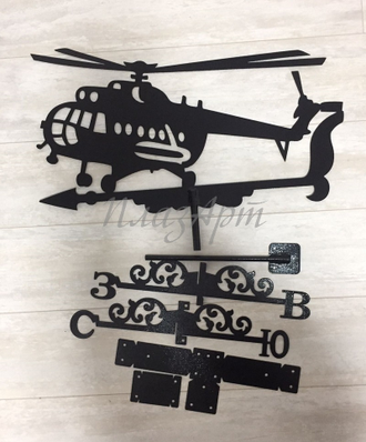 флюгер на крышу вертолет