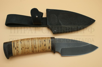 Нож "Н84" черный дамаск  ЗЗОСС  Златоуст