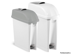 Контейнер Filmop Desy с педалью и креплением для установки на стену (белый, 17 литров)