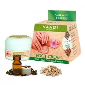 Крем для ног – гвоздика и сандаловое масло (Cream for foot) Vaadi Herbals - 30 гр. (Индия)