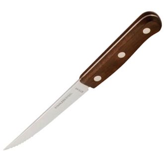 Нож для стейка 21,5 см, нержавеющая сталь, дерево