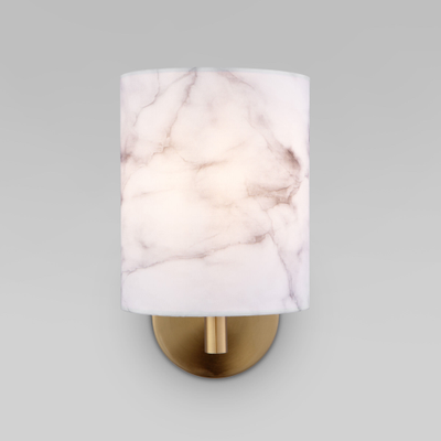 Настенный светильник с тканевым абажуром 60174/1 латунь